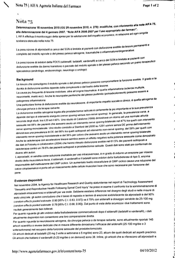 Nota AIFA 75